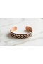 Copper Arrow Pattern Geometric Adjustable Cuff Bracelet - 4