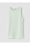 Lcw Everyday Green Crew Neck Women's Ribbed Tank Top - 5