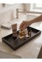 Premium Leather Dual Desktop Organizer and Presentation Tray Set - 2 Pieces - Bitter Brown - 2