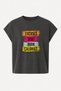 Oversize Gym Printed Sportsman Daily Use Street Wear Crew Neck Boxy Worker T-Shirt - 2