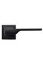 Black Steel Door Handle with Square Badge - Single Right-Handed Handle (Metal Product!) !!) - 3