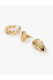 Set of 3 Pearl Detailed Seashell Earrings - 3