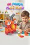 60 Pieces Educational Flexi Block Fine Motor Skills Developmental Toy Soft Blocks