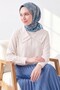 Soft Scarf Shawl Motif Green Gray