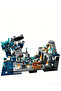 مجموعة مكعبات بناء متوافقة مع العلامات التجارية الشهيرة طراز NO BOX 21246 من سلسلة ألعاب My Pixel World بلون داكن عميق - 7