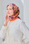 Velora Scarf Watercolor Flower Orange - 2