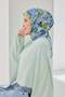 Velora Scarf Floral Baby Blue - 3