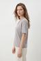 Gray V-Neck Short-Sleeved T-Shirt 8553A - 2