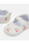 Baby White Embroidered Pram Shoes - 3