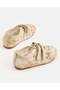 Girls Beige Embellished Mesh Sneakarina - 4