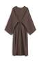Cross-Tied Muslin Dress Brown