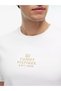 Men's Regular Fit Round Neck Logo Printed Cotton Short Sleeve White T-Shirt - 4