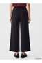 Lcwaikiki Classic Black Elastic Waist Wide Leg Women's Trousers - 4
