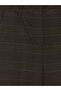Lcwaikiki Classic Brown Plaid Wide Leg Women's Trousers - 7