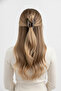 Brown Zebra Patterned Oversized Hair Clip Stylish and Convenient Hair Accessory for Women - 2