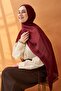 Riva Shawl Tencel Boston Fern Burgundy - 2