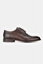 Men's Brown Genuine Natural Leather Leather Sole Lace-Up Daily Shoes - 5