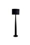 Black Floor Lamp with Jute Shade - 5