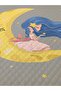 Moon Girl Patterned Baby and Child Printed Single Pique Set 160 X 220 cm Gray - 2