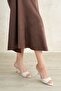 Women's Happy Heeled Slippers - Tan-Patent Leather - 2