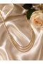 Multi-Row Shiny Stone Gold Women's Necklace |   Elegant Sparkling Stylish Design Necklace - 2