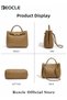 Women Hobo Bags Woven Tote Bag Woven Shoulder Bag Fashion Woven Purses Crossbody Satchel Bag with Adjustable Shoulder Strap - 5