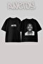 Kanye West_67 Design Printed Unisex Oversize Black Tshirt