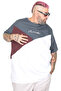 Mode XL Large Size T-Shirt Bis New Bıe 26127 Petrol Green - 3