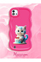 Realme C11 2021 Compatible Case Camera Protector Red Silicone Couple Phone Case Cat Pattern - 2