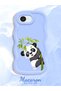 iPhone 17E Compatible Case Camera Protector Blue Silicone Couple Phone Case Panda Pattern - 2