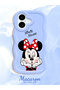 iPhone 16 Plus Compatible Case Camera Protector Blue Silicone Couple Phone Case Cute Pattern - 2
