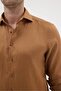 Italian Collar 100% Linen Comfort Fit Men's Shirt - 7