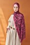 Riva Shawl Tencel Floral Dark Purple - 2