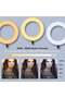 Professional 21-Inch LED Ring Light RL-21 with USB Ports, Remote Control & Dimmable Brightness - 2