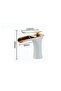 Bathroom Sink Faucet White Gold Color Waterfall Imported with 7 Years Warranty - 4