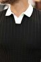 Men's Collar Detailed Patterned Textured Knitwear T-Shirt - 5