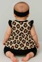 Summer Baby Girl Set with Flexible Straps and Shorts, Cotton, 9-24 Months - 2