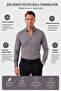 Smoked Slim Fit Easy-Ironing Open Collar Lycra Men's Shirt 2602615 - 6