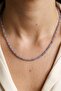 Tanzanite Stone Faceted Cut Pendant – 3 mm – Stainless Steel