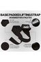 Sports Model 1000-BPS Basic 20" Padded Lifting Straps - Black - 3