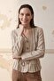 سترة MY FASHION مخططة بحزام من قماش البوبلين - 4
