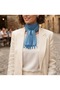 Striped Summer Shawl Summer Scarf Shawl Glittery 150X50 cm - 2