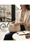 Minimalist Women's Shoulder Bag with Gold Detail - 3