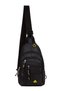 Np 2333 Shoulder and Waist Bag with Headphones and USB Port Black Yellow