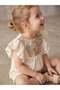 Girl's Muslin Fabric Design Jumpsuit with Shorts - 5