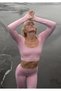 Seamless Long Sleeve U-Neck Crop Blouse - 6
