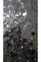 Silver-Black Glow Large Sequin Maxi Length Inner Lining Party-Invitation Dress-Sequin Shine - 3