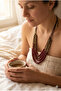 Handmade Multi-Row Wooden Beaded Authentic Necklace - 3