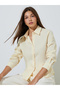 Yellow Long Sleeve Fitted Shirt