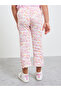 Girls Floral Print Ribbed Leggings - 4